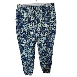 Lularoe Jax Jogger size L women’s printed sweatpants floral pull on